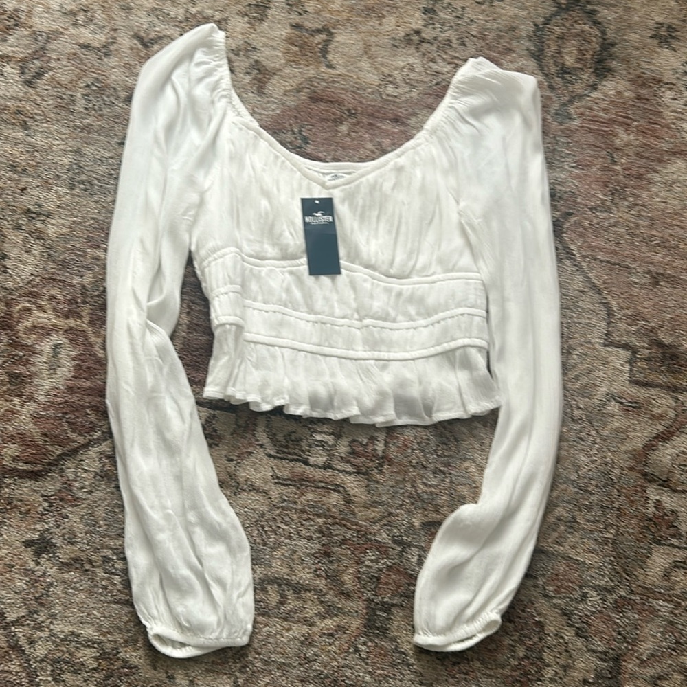 small white top from hollister never worn